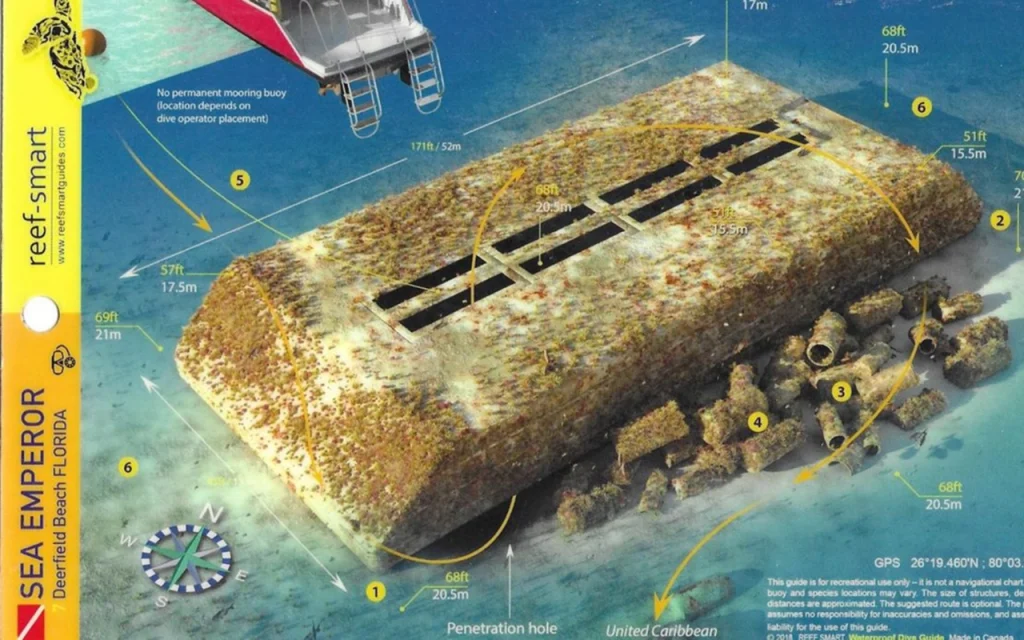 Sea Emperor Dive Map