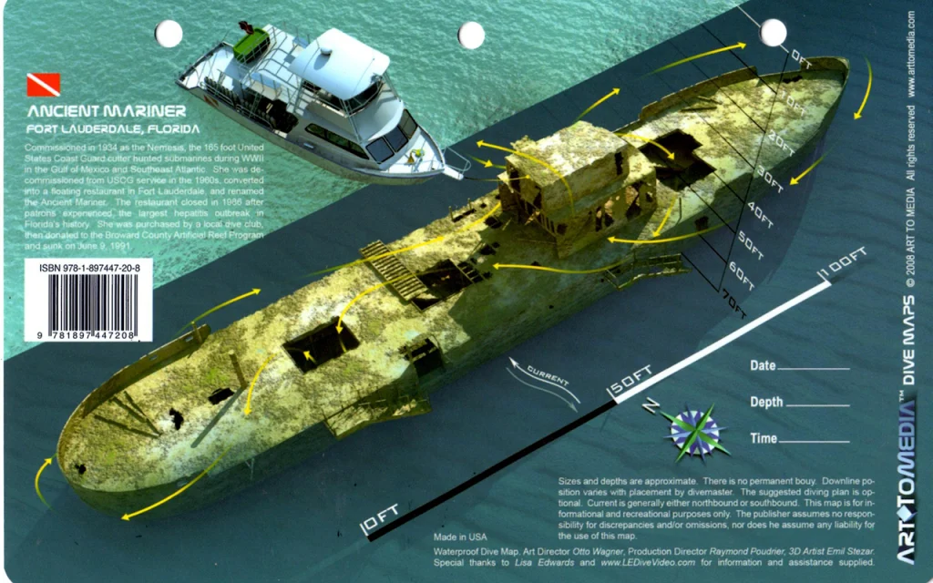 Ancient Mariner Dive Map