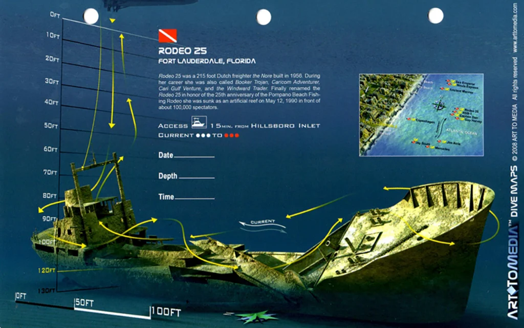 Rodeo 25 Dive Map